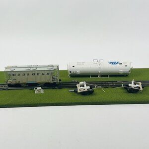 Weaver O Gauge Western Maryland Hopper & Tank Cars Vintage Model Railroad AS IS